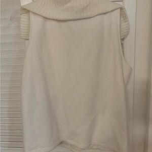 Winter white Lands End cold weather vest